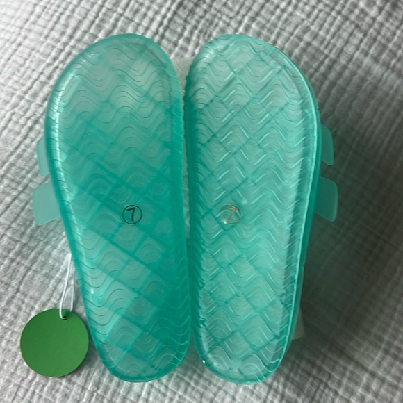 🍉 NWT | NIB • FUNKYMONKEY Women's “Jelly” Sandals • W7 • Aqua/blue - Picture 8 of 16
